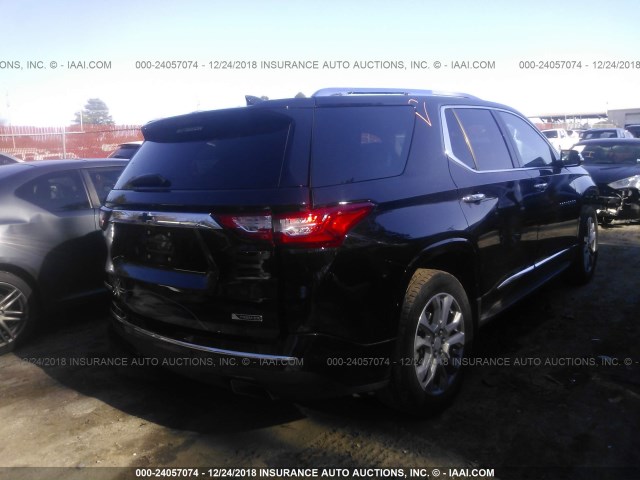 1GNERKKW7JJ110751 - 2018 CHEVROLET TRAVERSE PREMIER BLACK photo 4