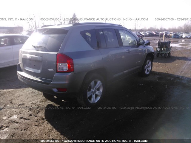 1J4NF1FB3BD279162 - 2011 JEEP COMPASS SPORT GRAY photo 4