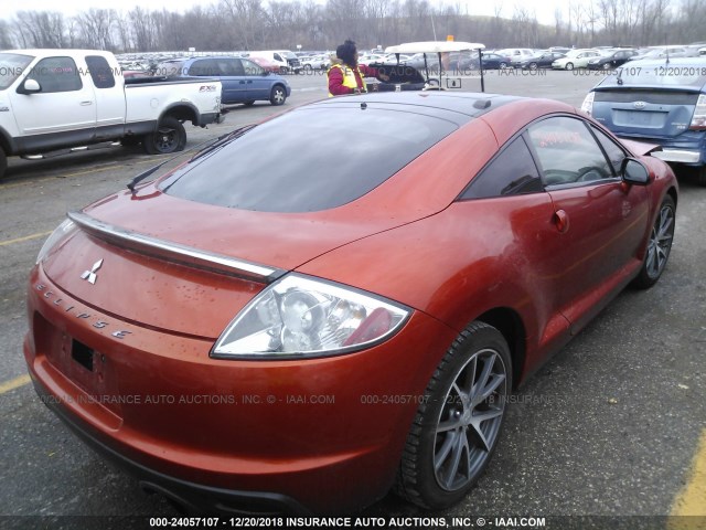 4A31K5DF8BE007811 - 2011 MITSUBISHI ECLIPSE GS SPORT ORANGE photo 4