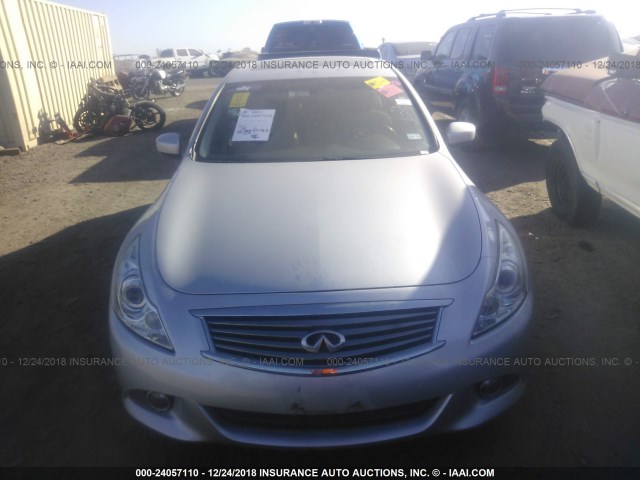 JN1CV6AP5CM620663 - 2012 INFINITI G37 SPORT SILVER photo 6