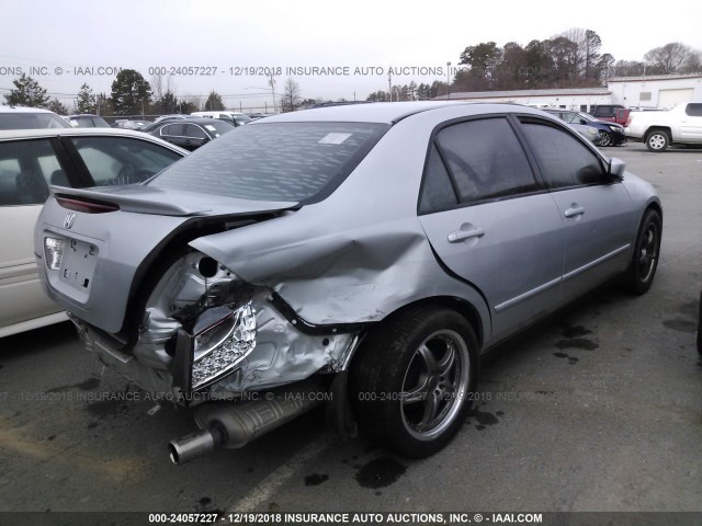 1HGCM55196A100280 - 2006 HONDA ACCORD VALUE SILVER photo 4