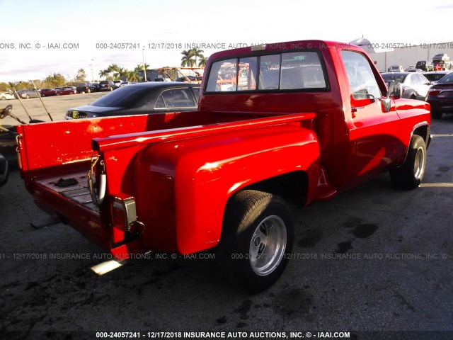 1GCER14K1HS110018 - 1987 CHEVROLET R10 RED photo 4