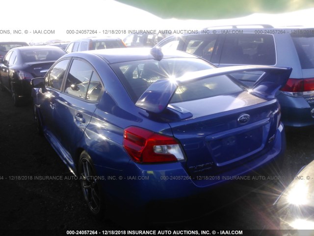 JF1VA2S62F9835544 - 2015 SUBARU WRX BLUE photo 3