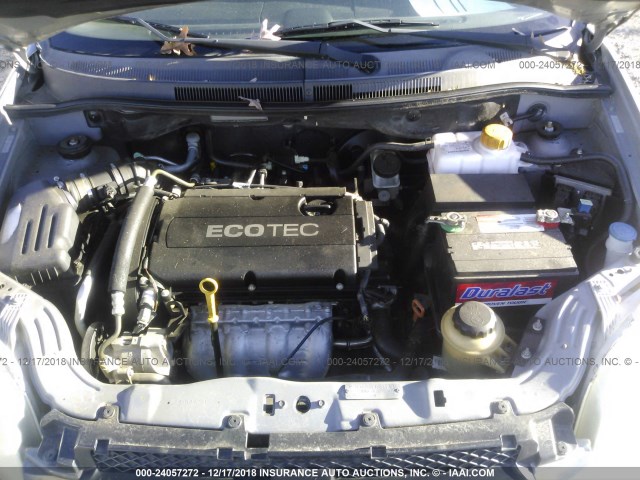 KL1TD5DE6AB079823 - 2010 CHEVROLET AVEO LS/LT 灰色 照片 10