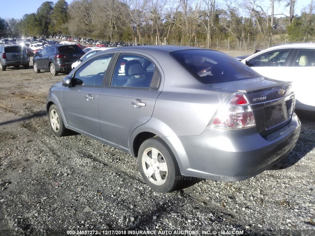 KL1TD5DE6AB079823 - 2010 CHEVROLET AVEO LS/LT 灰色 照片 3