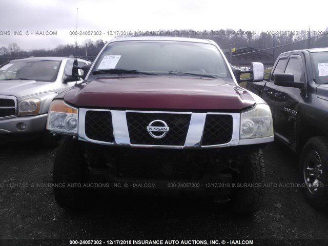 1N6AA07B44N568914 - 2004 NISSAN TITAN GRAY photo 6