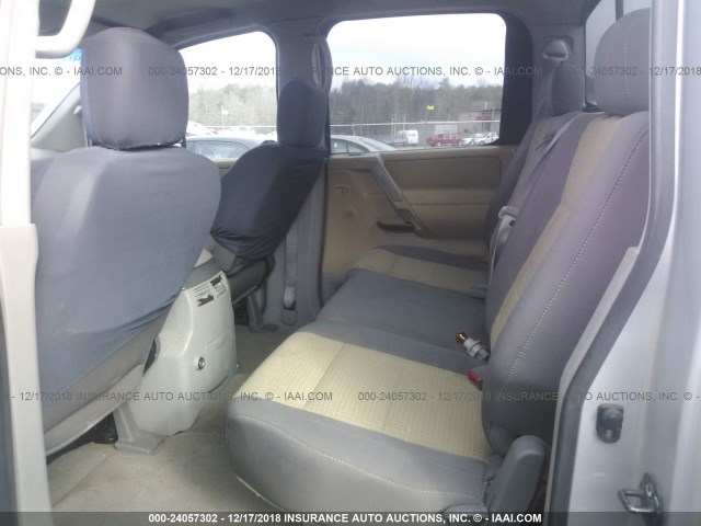 1N6AA07B44N568914 - 2004 NISSAN TITAN GRAY photo 8