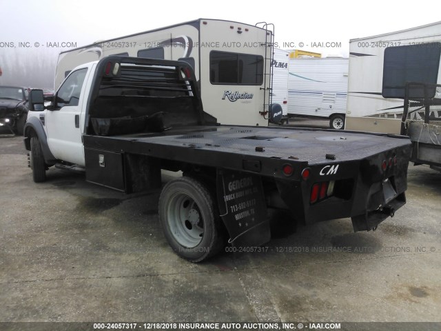 1FDXF46R78ED18251 - 2008 FORD F450 SUPER DUTY WHITE photo 3