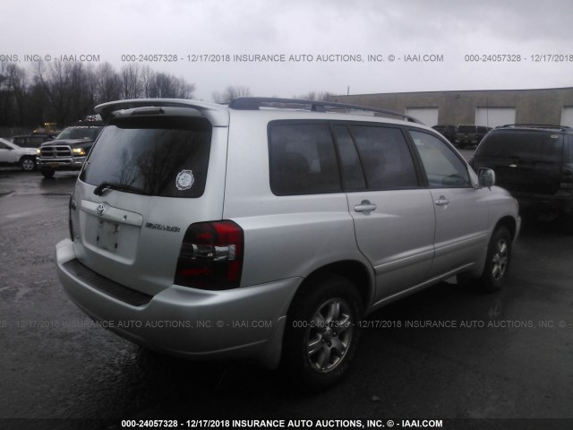 JTEHP21A870190315 - 2007 TOYOTA HIGHLANDER SPORT SILVER photo 4