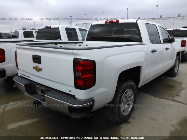 3GCPCREC1EG216603 - 2014 CHEVROLET SILVERADO C1500 LT WHITE photo 4