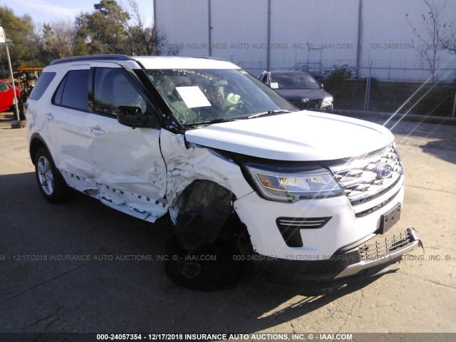 1FM5K7D87JGB29950 - 2018 FORD EXPLORER XLT WHITE photo 1