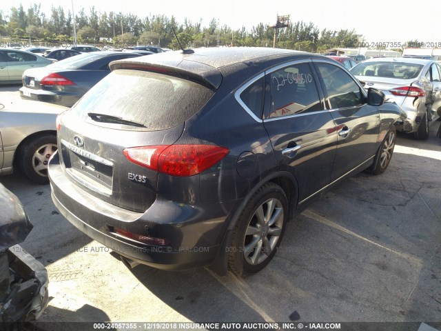 JNKAJ09F88M351587 - 2008 INFINITI EX35 JOURNEY BLACK photo 4