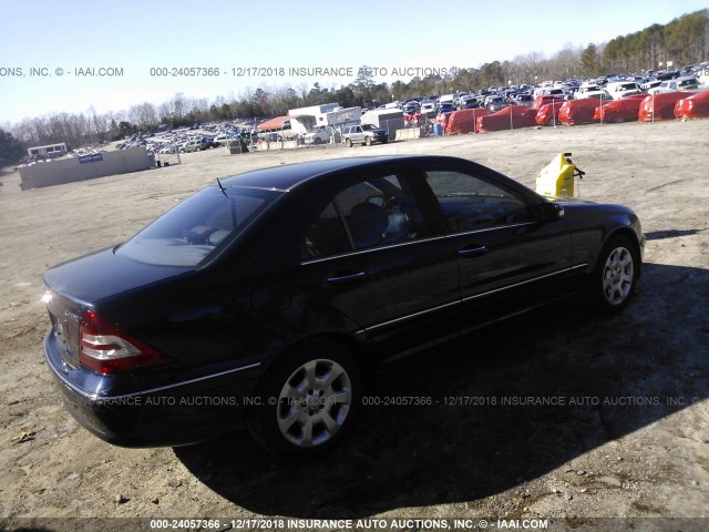 WDBRF92HX6F770207 - 2006 MERCEDES-BENZ C GENERATION 2006  BLUE photo 4