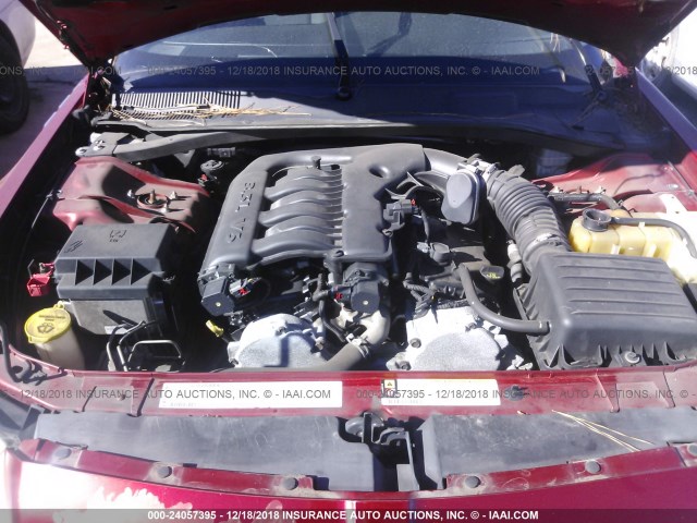 2D4FV47VX7H754293 - 2007 DODGE MAGNUM SXT RED photo 10