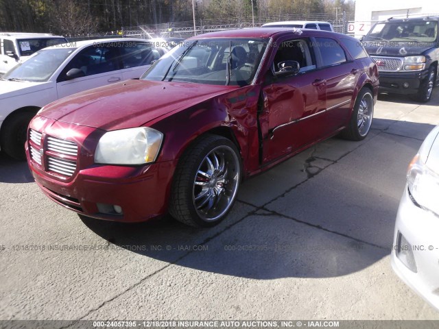 2D4FV47VX7H754293 - 2007 DODGE MAGNUM SXT RED photo 2