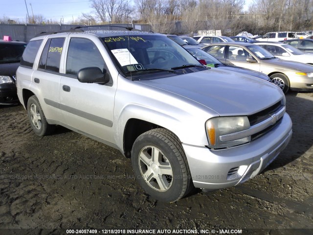 1GNDS13S052111178 - 2005 CHEVROLET TRAILBLAZER LS/LT SILVER photo 1