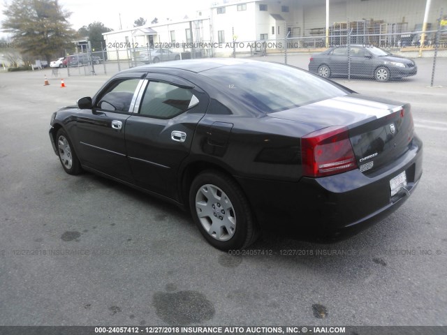 2B3KA43R96H380372 - 2006 DODGE CHARGER SE/SXT BLACK photo 3