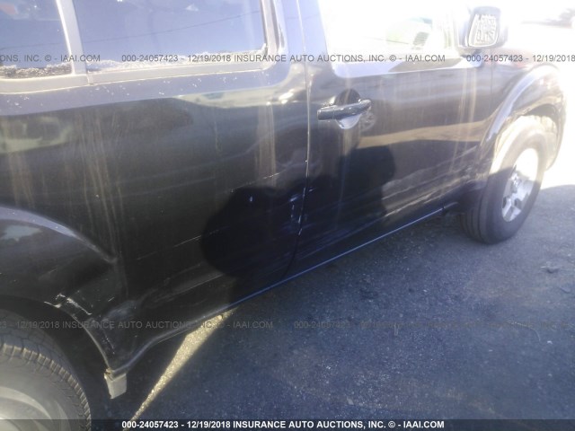 5N1AR18B98C622625 - 2008 NISSAN PATHFINDER S/LE/SE BLACK photo 6