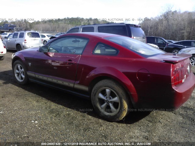 1ZVHT80N695142502 - 2009 FORD MUSTANG RED photo 3