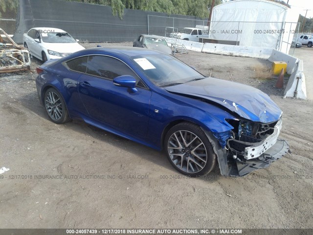 JTHHE5BC8F5002873 - 2015 LEXUS RC 350 BLUE photo 1