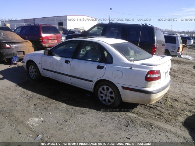 YV1VS29541F716614 - 2001 VOLVO S40 1.9T WHITE photo 3