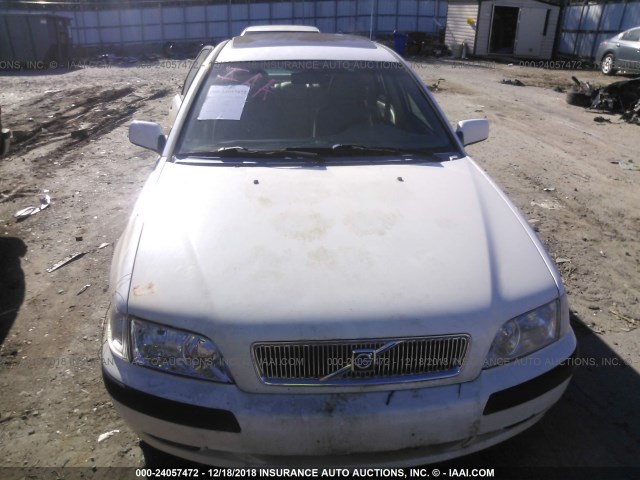 YV1VS29541F716614 - 2001 VOLVO S40 1.9T WHITE photo 6