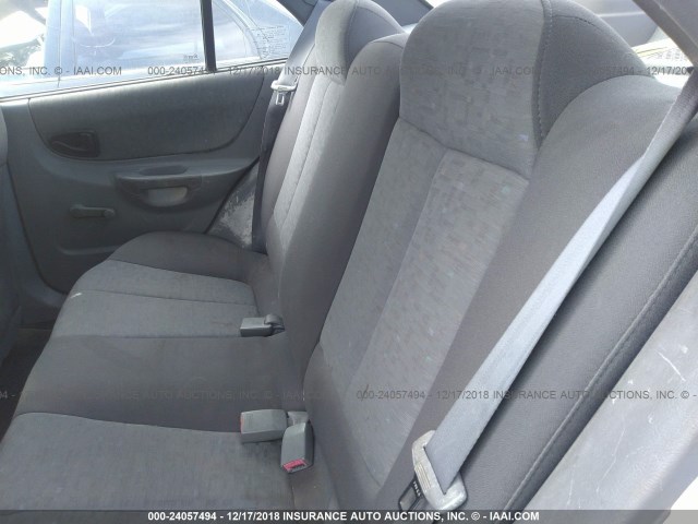 KMHCG45C15U653645 - 2005 HYUNDAI ACCENT GL SILVER photo 8