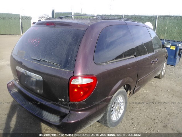 2C8GP44R64R503083 - 2004 CHRYSLER TOWN & COUNTRY LX BURGUNDY photo 4