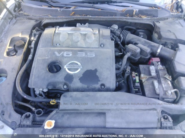 1N4BA41EX6C838265 - 2006 NISSAN MAXIMA SE/SL SILVER photo 10