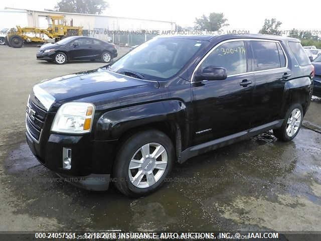 2CTALBEW2A6296334 - 2010 GMC TERRAIN SLE BLACK photo 2