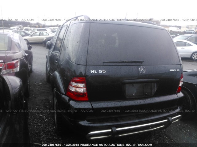 4JGAB74E51A238818 - 2001 MERCEDES-BENZ ML 55 BLACK photo 3