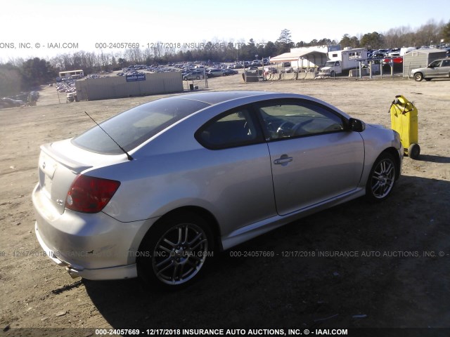 JTKDE167050014736 - 2005 TOYOTA SCION TC Gümüş foto 4