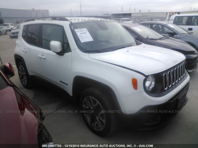 ZACCJABTXFPB32676 - 2015 JEEP RENEGADE LATITUDE WHITE photo 1