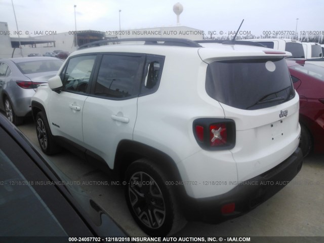 ZACCJABTXFPB32676 - 2015 JEEP RENEGADE LATITUDE WHITE photo 3