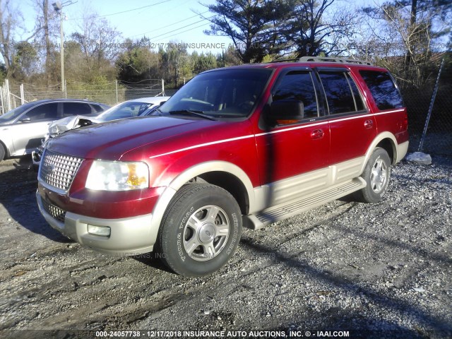 1FMPU17506LA44058 - 2006 FORD EXPEDITION RED photo 2