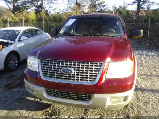 1FMPU17506LA44058 - 2006 FORD EXPEDITION RED photo 6