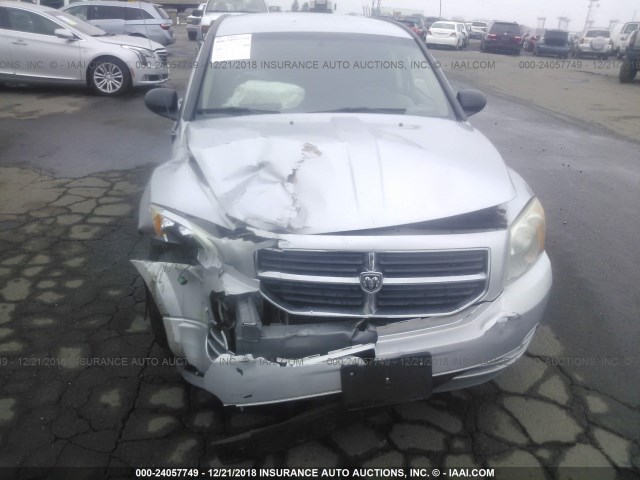 1B3CB4HA8AD612728 - 2010 DODGE CALIBER SXT SILVER photo 6