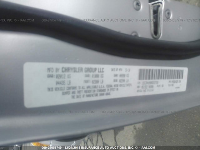 1B3CB4HA8AD612728 - 2010 DODGE CALIBER SXT SILVER photo 9