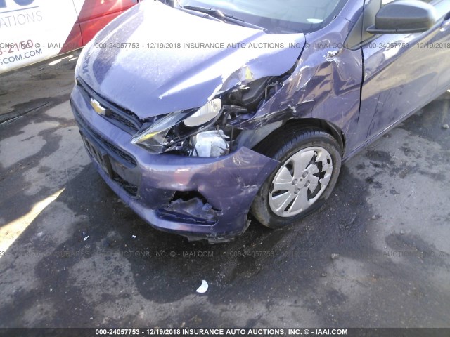 KL8CB6SAXGC621795 - 2016 CHEVROLET SPARK LS PURPLE photo 6