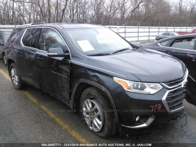 1GNEVGKW7JJ252736 - 2018 CHEVROLET TRAVERSE LT GRAY photo 1