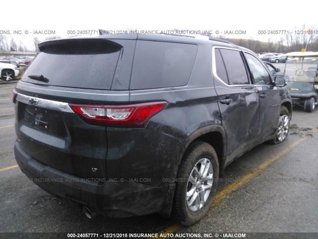 1GNEVGKW7JJ252736 - 2018 CHEVROLET TRAVERSE LT GRAY photo 4