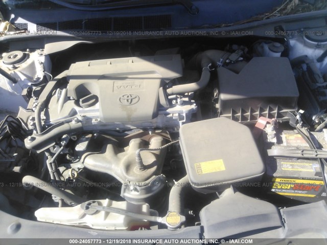 4T4BF1FKXDR286249 - 2013 TOYOTA CAMRY L/SE/LE/XLE 白色 照片 10