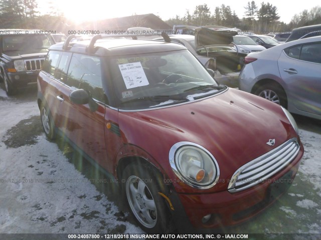 WMWML3C52ATX37716 - 2010 MINI COOPER CLUBMAN RED photo 1