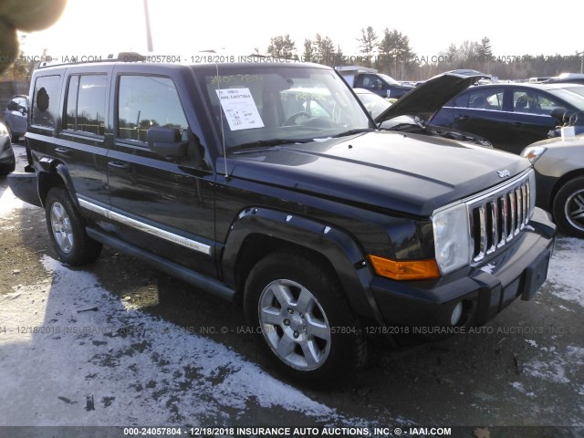 1J8HG58246C214488 - 2006 JEEP COMMANDER LIMITED BLACK photo 1