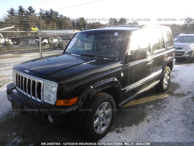 1J8HG58246C214488 - 2006 JEEP COMMANDER LIMITED BLACK photo 2