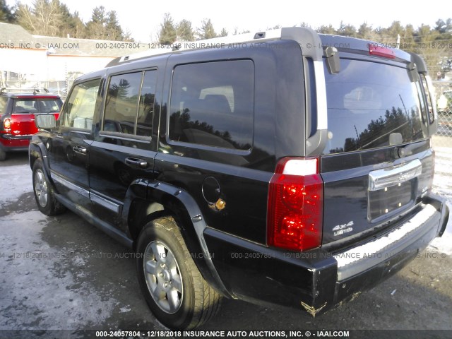 1J8HG58246C214488 - 2006 JEEP COMMANDER LIMITED BLACK photo 3