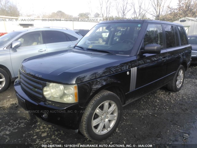 SALME15436A214299 - 2006 LAND ROVER RANGE ROVER HSE BLACK photo 2