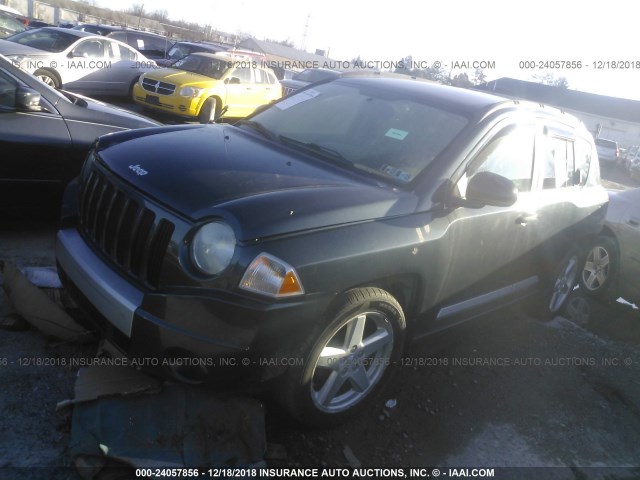 1J8FF57W57D157969 - 2007 JEEP COMPASS LIMITED BLUE photo 2