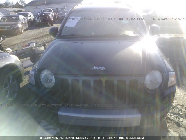 1J8FF57W57D157969 - 2007 JEEP COMPASS LIMITED BLUE photo 6