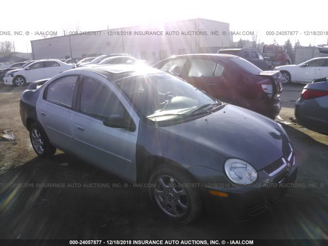 1B3ES56CX4D585491 - 2004 DODGE NEON SXT GRAY photo 1